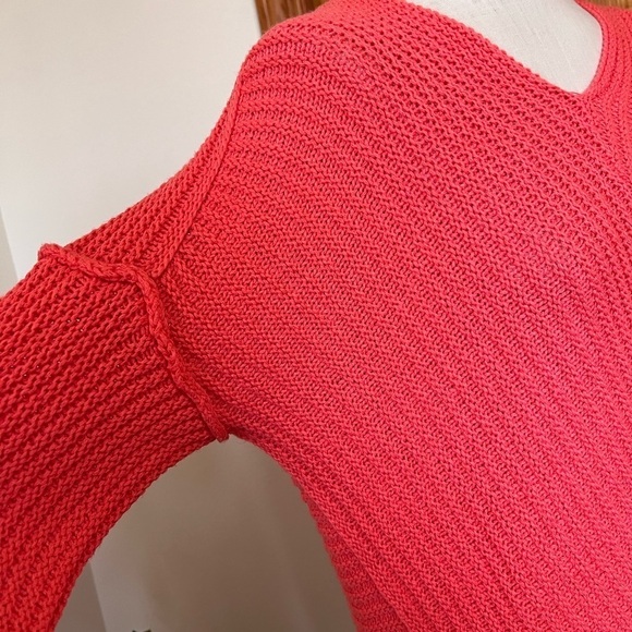 Caslon Medium Oversized Sweater Reverse Hem Cuffed - Picture 7 of 10